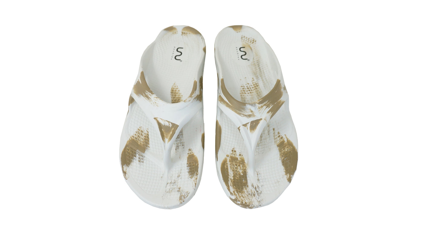 Doubleu V-Shape Women Marble Comfortable & Light Weight Slipper