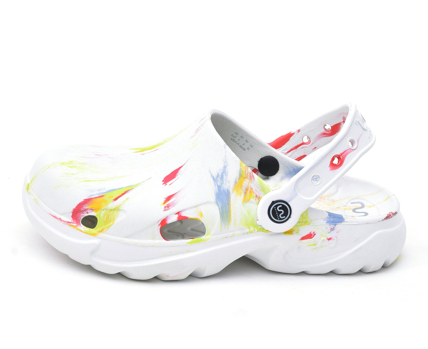 Doubleu Mule with Strap Marble Women Comfortable Recovery Footwear