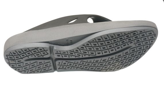 Doubleu Comfort Men Slipper Comfortable & Light Weight Recovery Footwear (Grey + Black Men)
