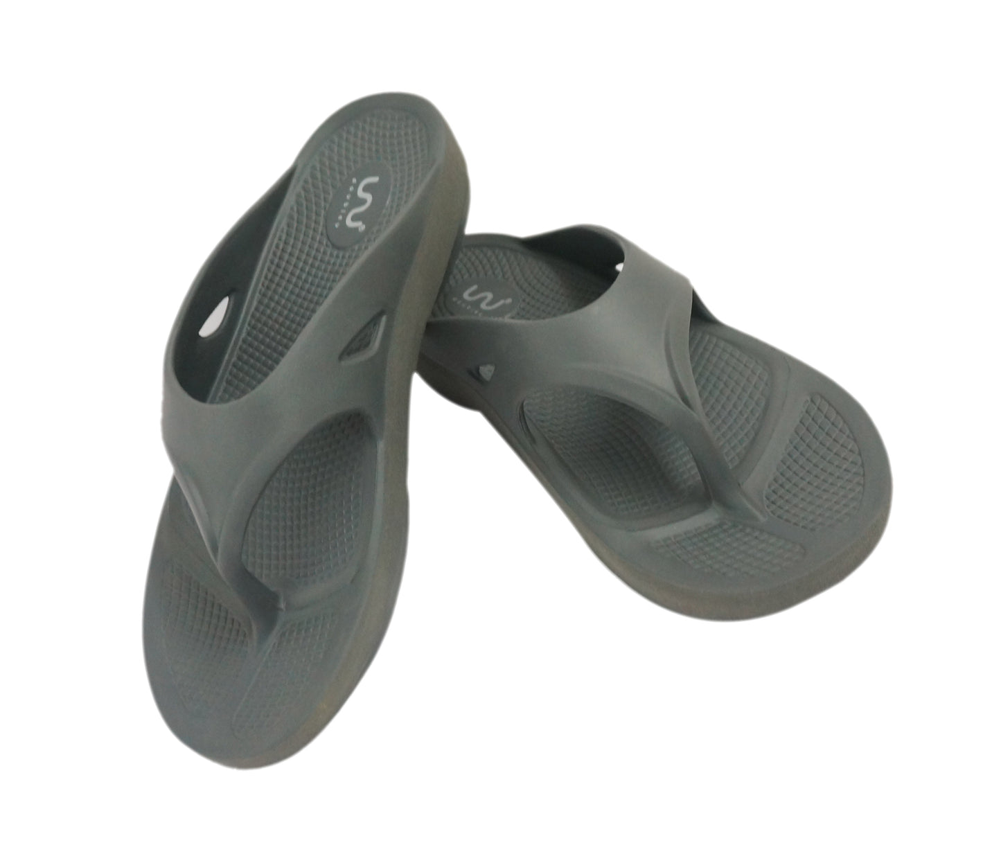 Doubleu Comfort Men Slipper Comfortable & Light Weight Recovery Footwear (Grey)