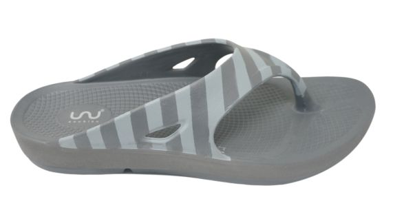 Doubleu Comfort Men Slipper Comfortable & Light Weight Recovery Footwear (Grey + Grey Light Grey)