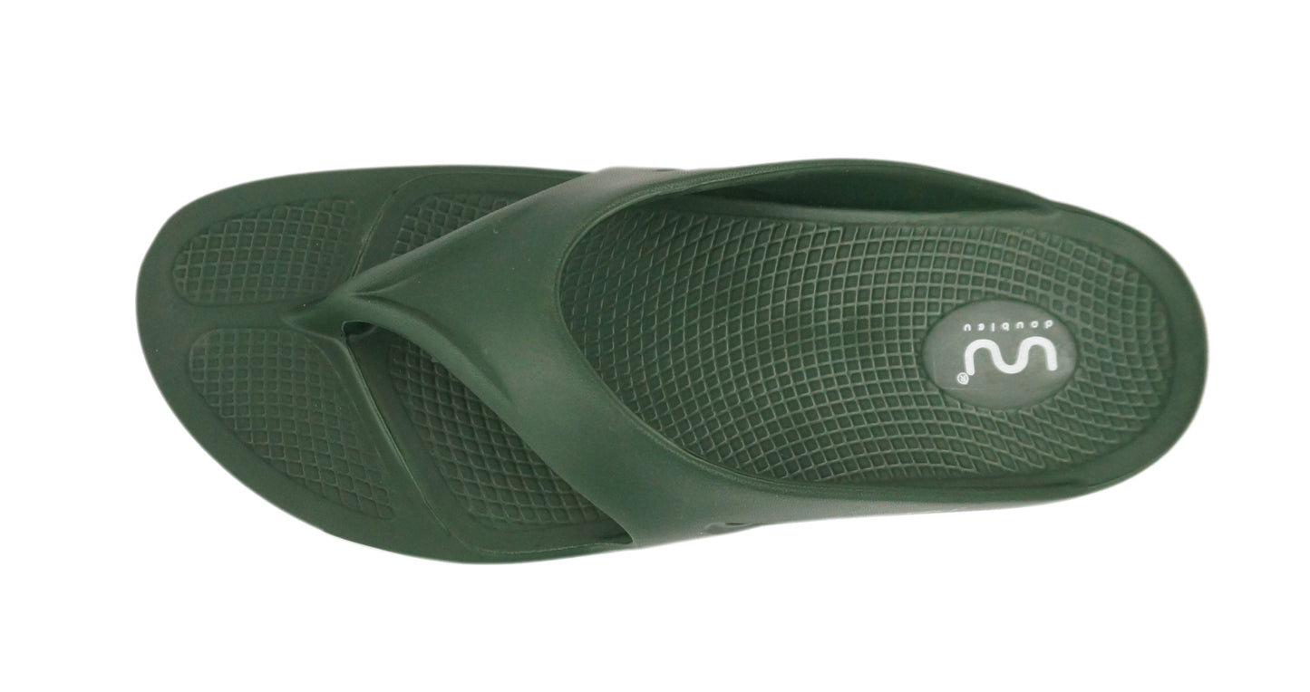 Doubleu Comfort Men Slipper Comfortable & Light Weight Recovery Footwear (Olive)