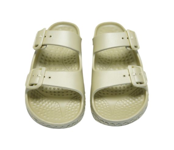 Doubleu Sakura Women Slipper Comfortable & Light Weight Recovery Footwear (BEIGE/ WARM GREY Women)