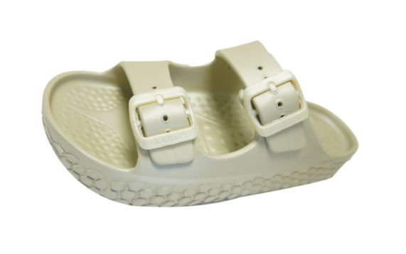 Doubleu Sakura Women Slipper Comfortable & Light Weight Recovery Footwear (BEIGE/ WARM GREY Women)