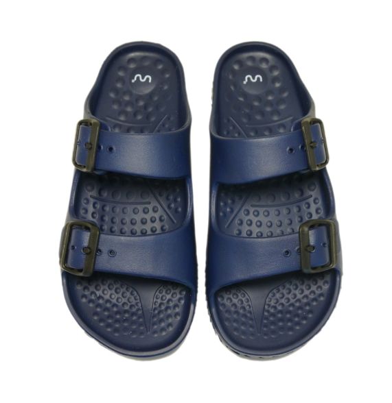 Doubleu Sakura Women Slipper Comfortable & Light Weight Recovery Footwear (NAVY BLUE)