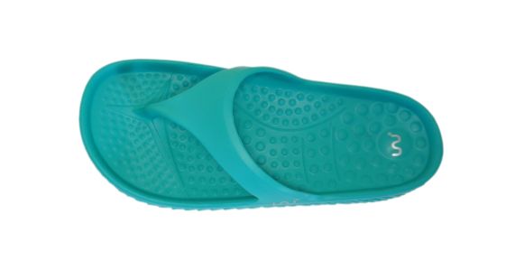 Doubleu Kyoto Women Slipper Comfortable & Light Weight Recovery Footwear (NORDIC TEAL)
