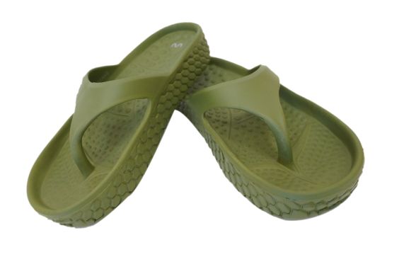 Doubleu Kyoto Women Slipper Comfortable & Light Weight Recovery Footwear (OLIVE GREEN)