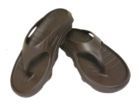 Doubleu Riva Men Slipper Comfortable & Light Weight Recovery Footwear (C BROWN)