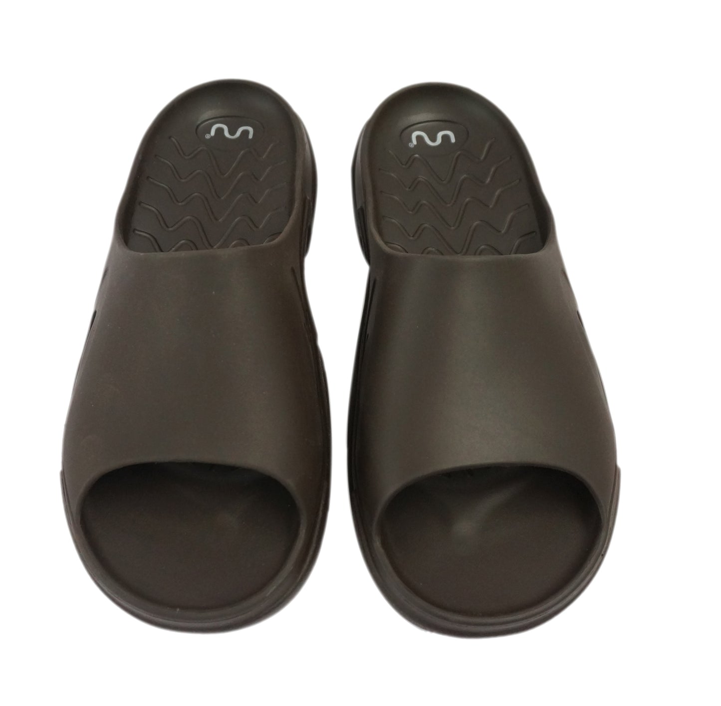 Doubleu Roma Slider for Men Comfortable Recovery Footwear (Does Not Shrink) (C Brown)