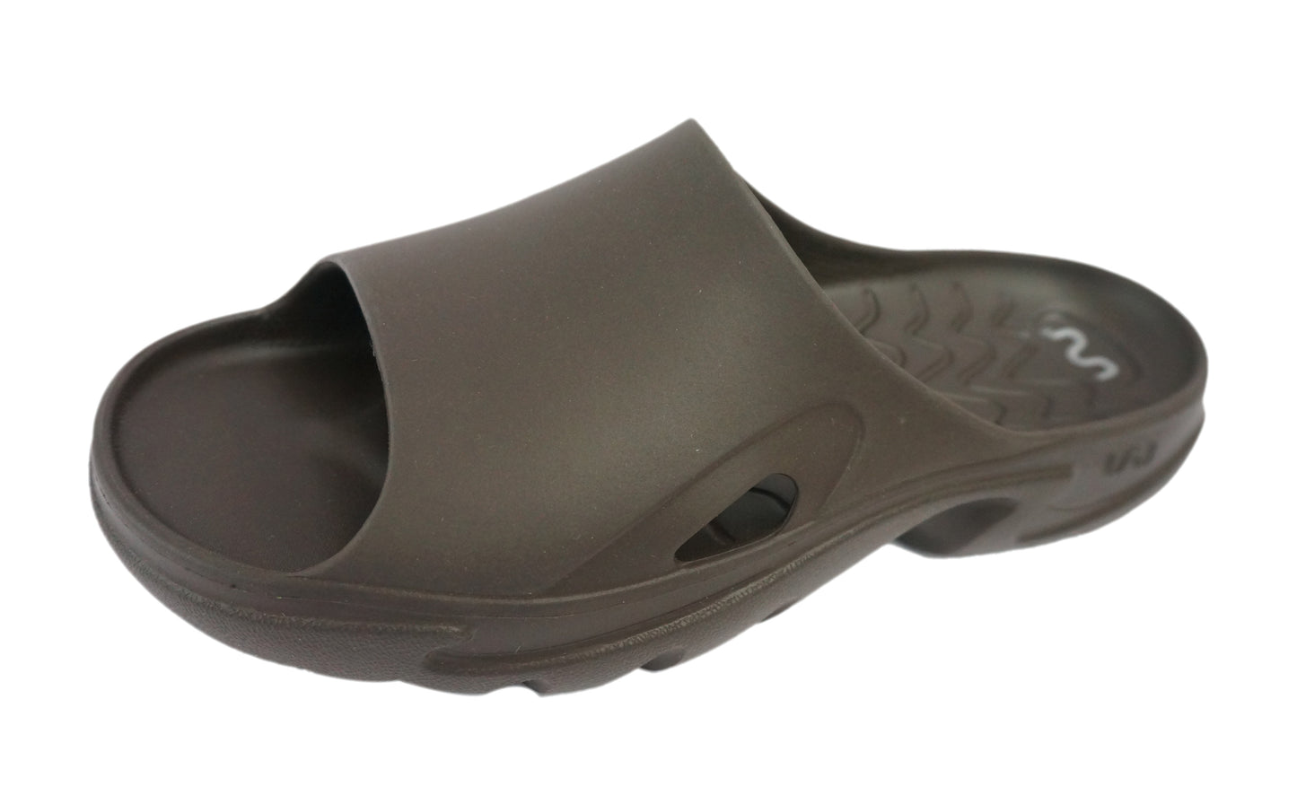 Doubleu Roma Slider for Men Comfortable Recovery Footwear (Does Not Shrink) (C Brown)