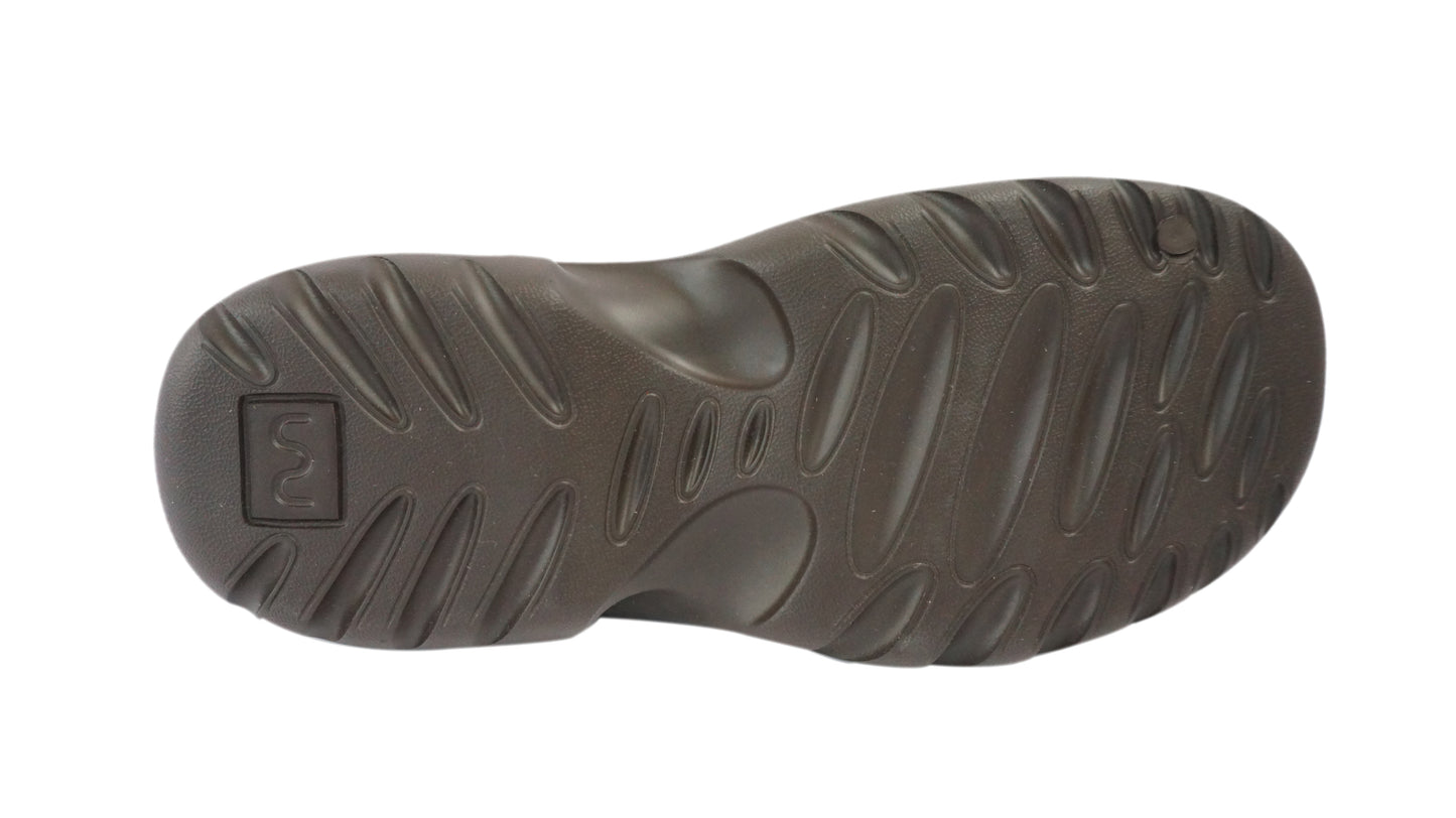 Doubleu Roma Slider for Men Comfortable Recovery Footwear (Does Not Shrink) (C Brown)