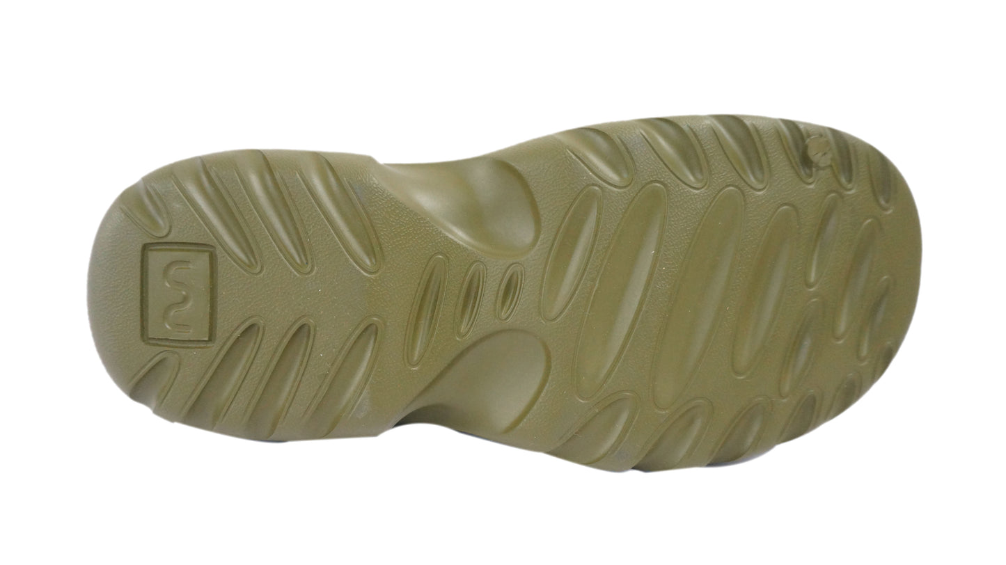 Doubleu Roma Slider for Men Comfortable Recovery Footwear (Does Not Shrink) (Olive)