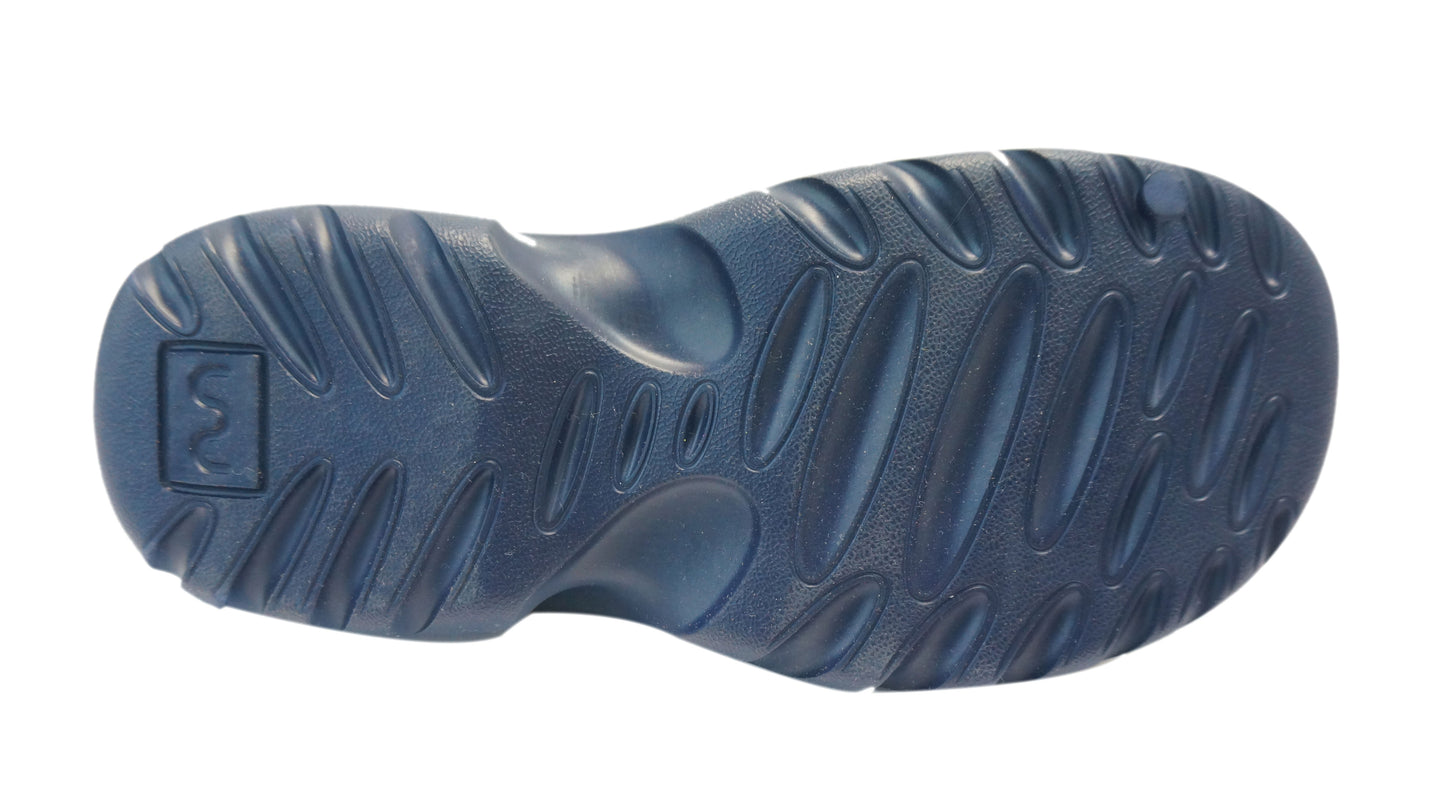 Doubleu Roma Slider for Men Comfortable Recovery Footwear (Does Not Shrink) (Navy Blue)