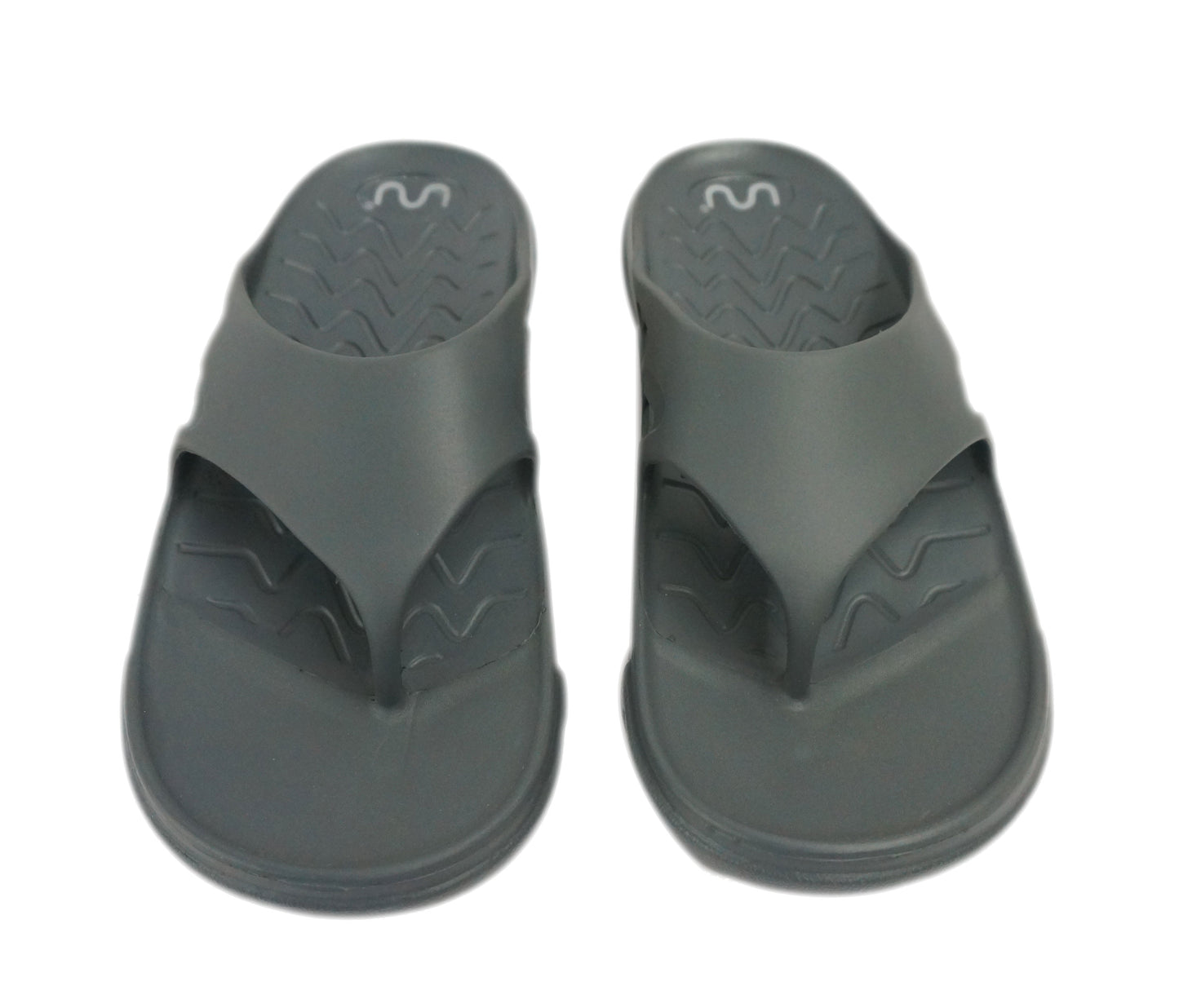 Doubleu Roma Thong for Men Comfortable Recovery Footwear (Do Not Shrink) (Carbone)