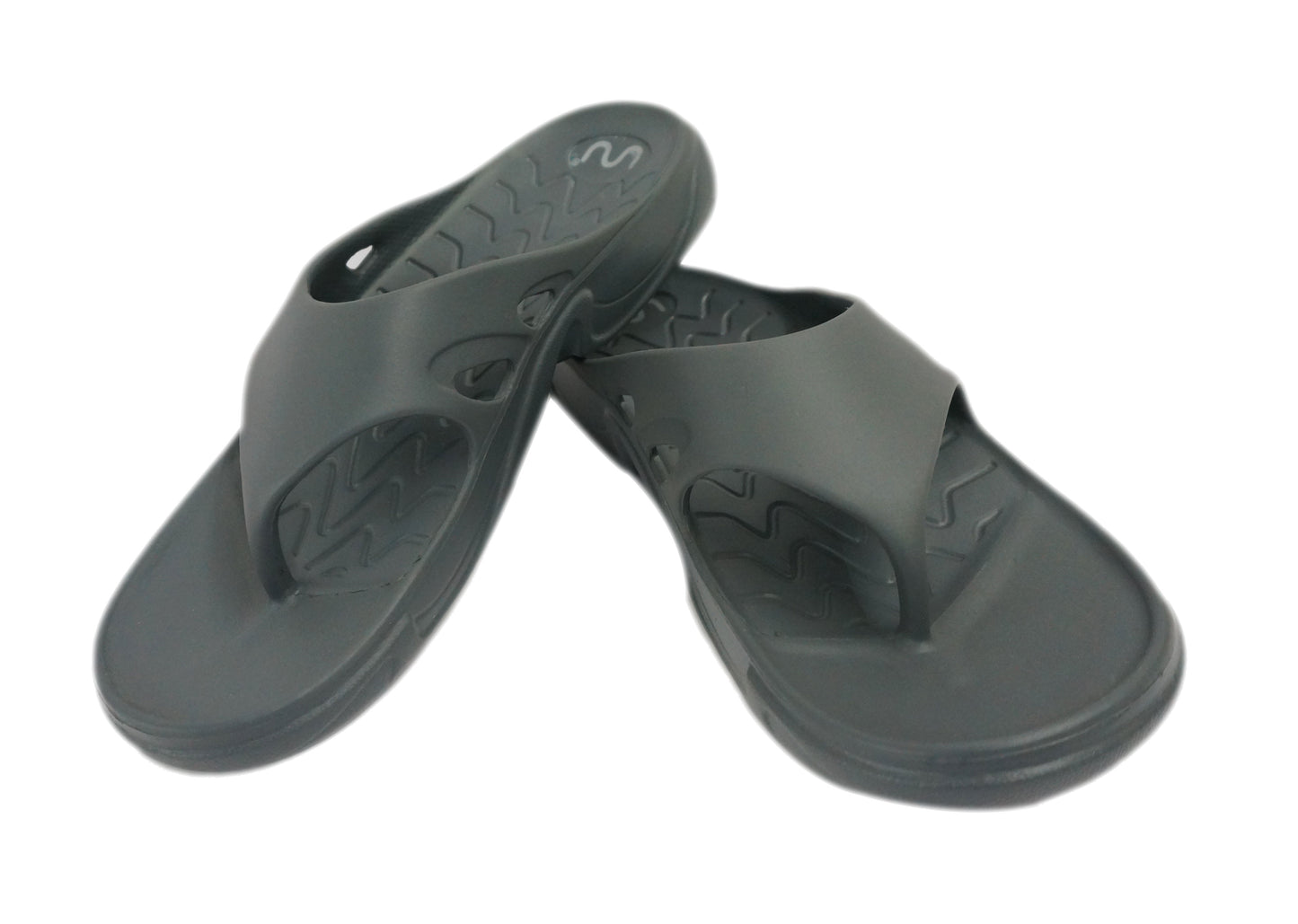 Doubleu Roma Thong for Men Comfortable Recovery Footwear (Do Not Shrink) (Carbone)
