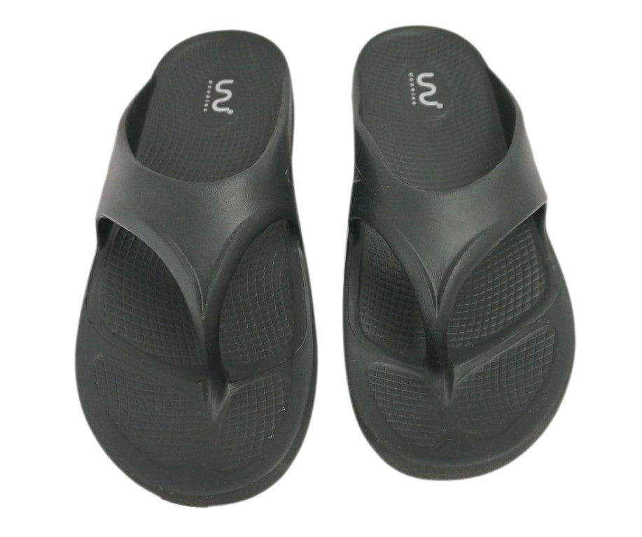 Doubleu Comfort Men Comfortable & Light Weight Black Slipper