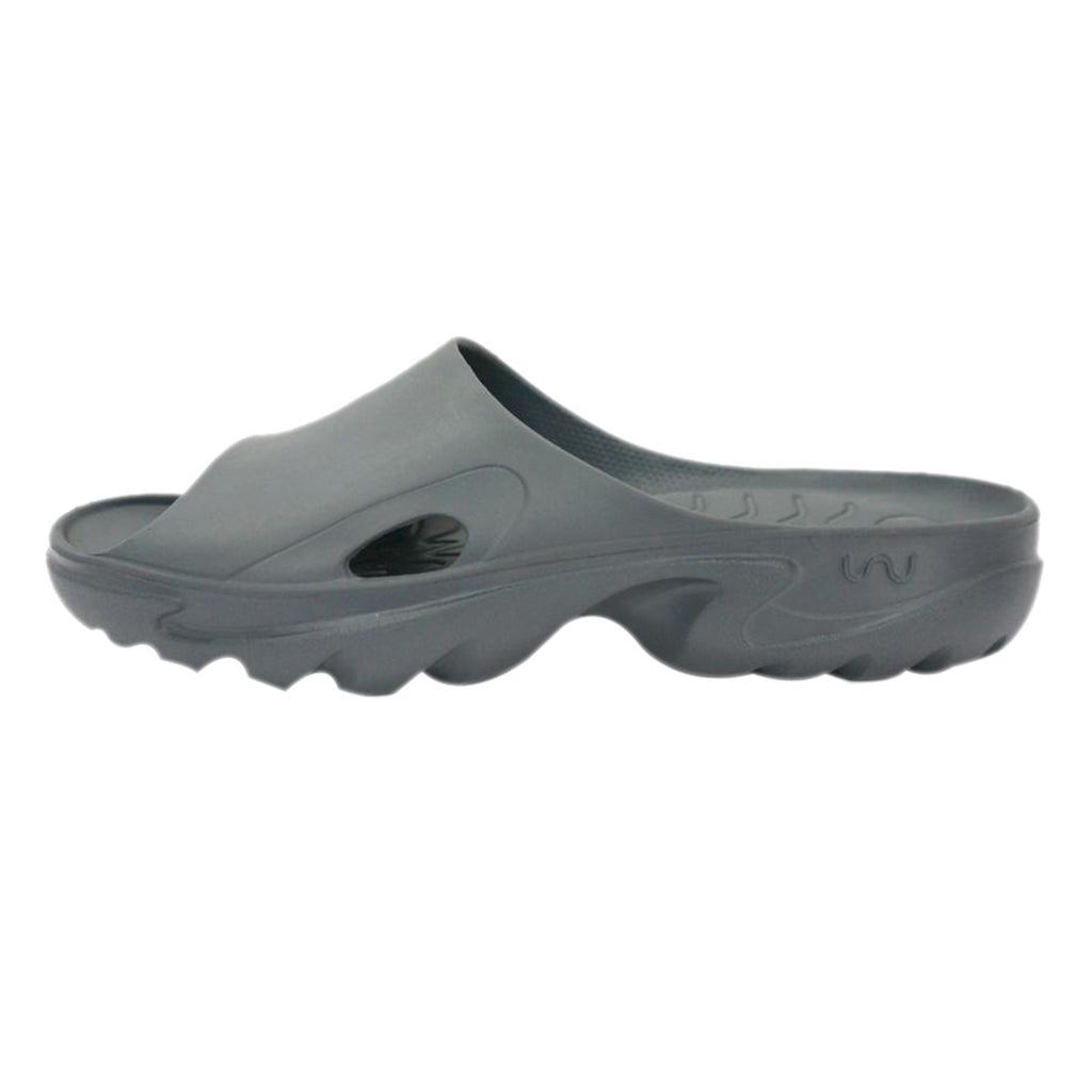 Doubleu Roma Slider for Men Comfortable Recovery Footwear Carbone