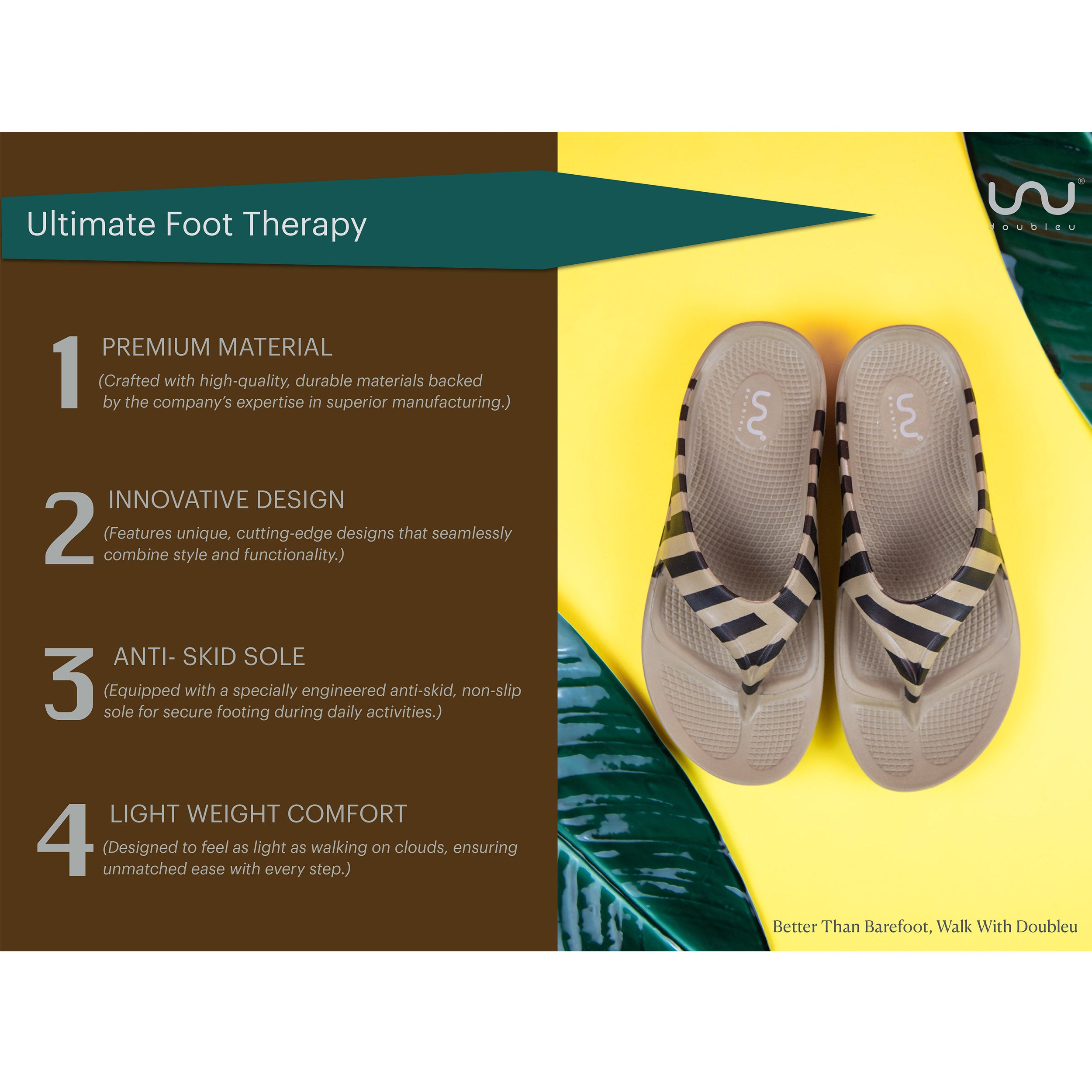 Doubleu Comfort Men  Comfortable & Light Weight  Slipper