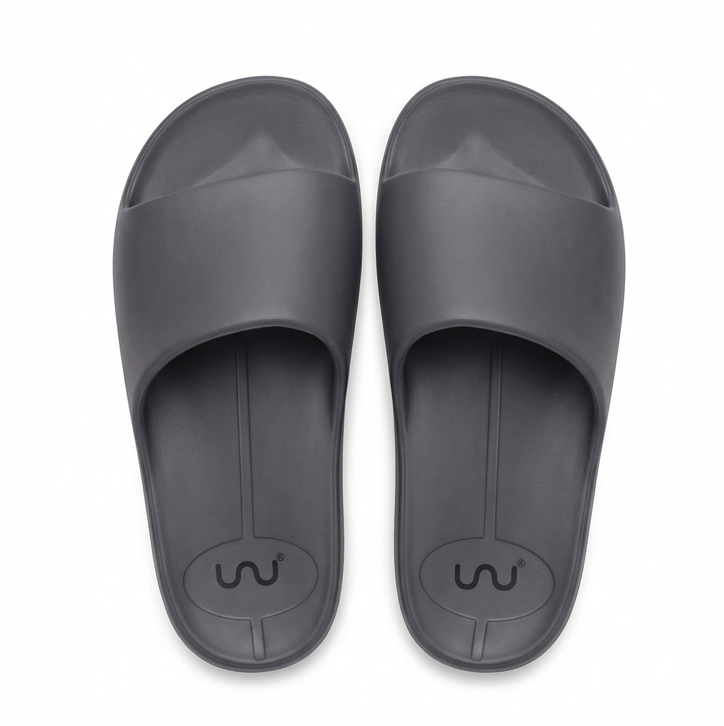 Doubleu Milano Women Comfortable & Light Weight Slipper Piombo