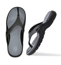 Doubleu Bermuda Men Comfortable Recovery Footwear Black Carbon