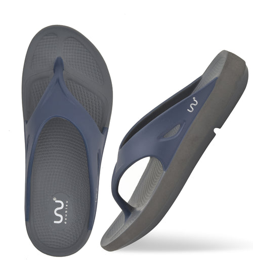 Doubleu Comfort Men Comfortable Slipper Carbon-Navy-Blue