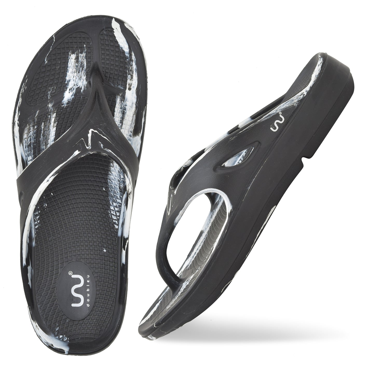 Doubleu V Shape Marble Men Soft Doctor Anti-Skid Slipper