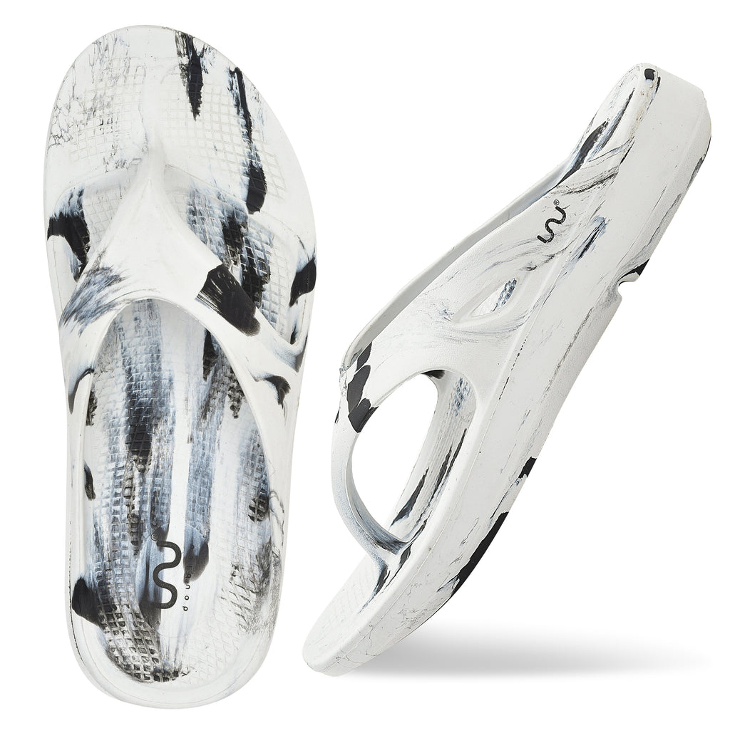 Doubleu V Shape Marble Men Soft Doctor Anti-Skid Slipper