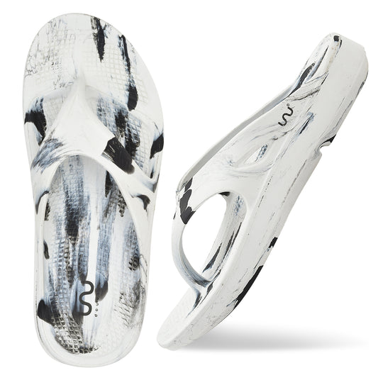 Doubleu V Shape Marble Men Soft Doctor Anti-Skid Slipper