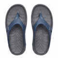Doubleu Riva Men Marble Comfortable Recovery Footwear Carbone Blue