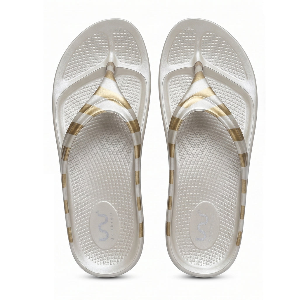 Doubleu Lite Women Comfortable & Light Weight Slipper Beige Beige Gold