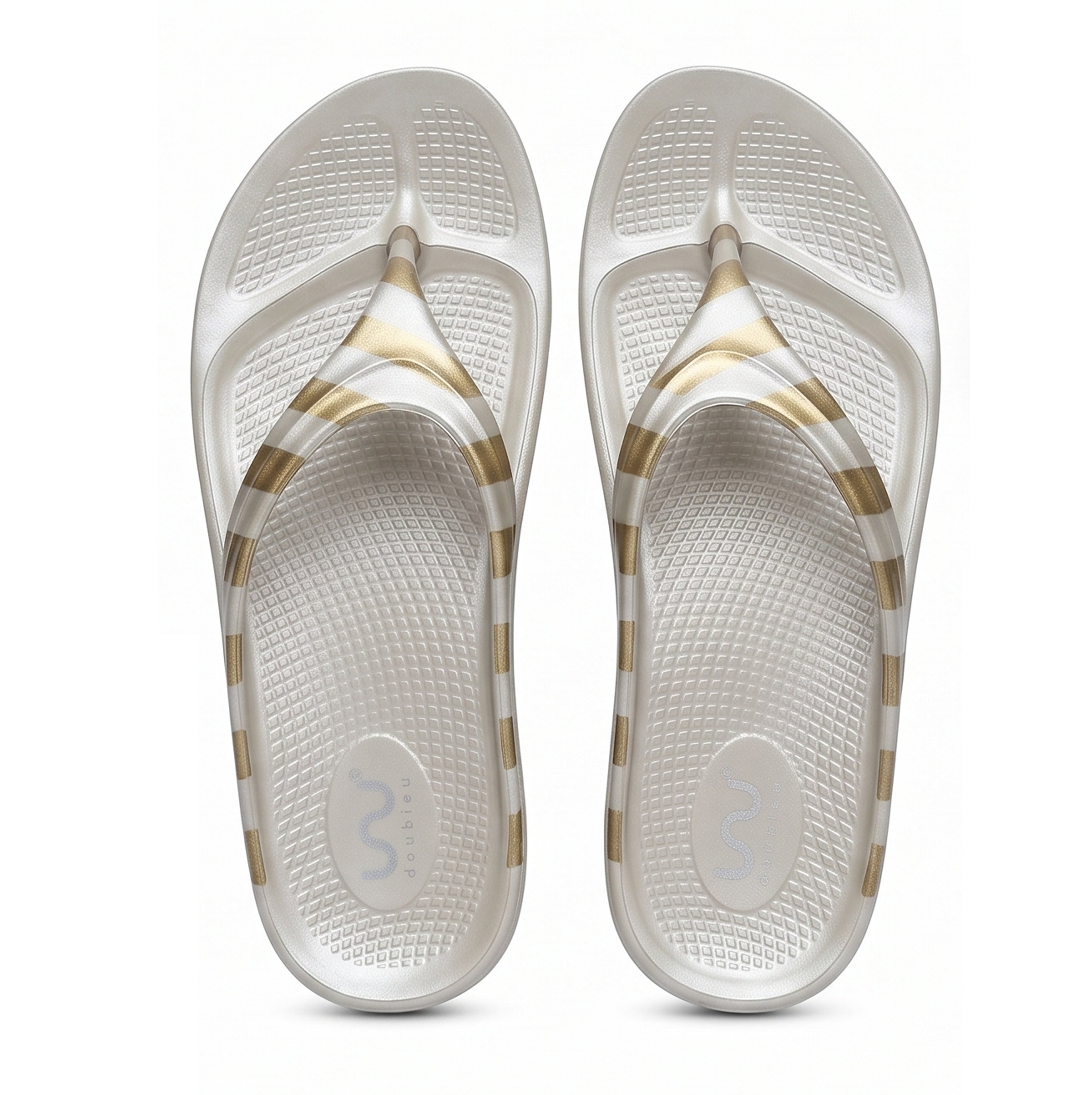 Doubleu Lite Women Comfortable & Light Weight Slipper Beige Beige Gold