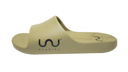 Doubleu Milano Men Comfortable & Light Weight Khakhi Slipper