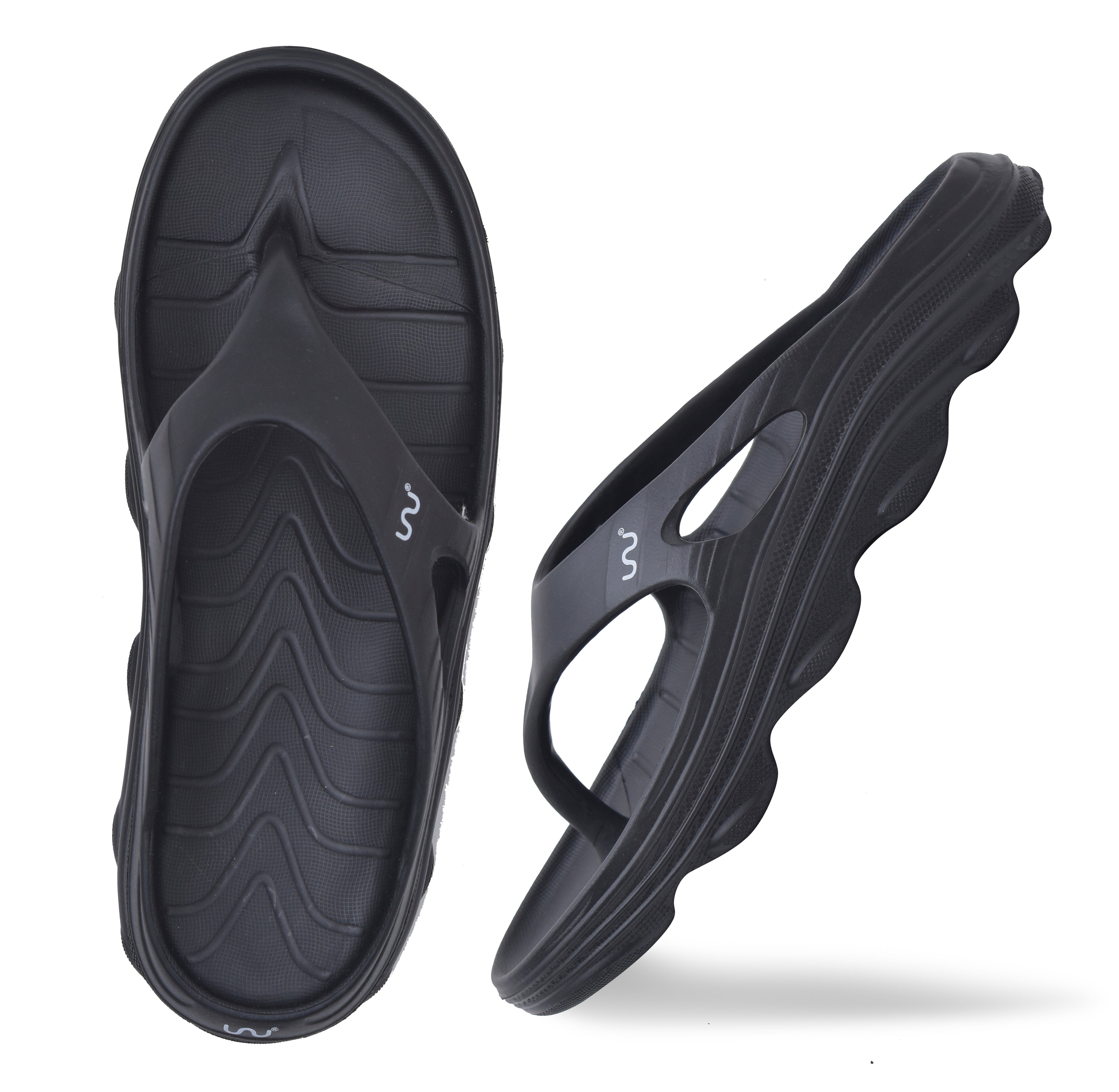 Doubleu Riva Women Comfortable Recovery Footwear Black