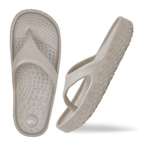 Doubleu Kyoto Women Comfortable & Light Weight Slipper Beige