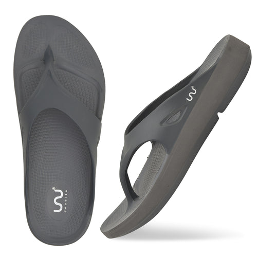 Doubleu Comfort Men Comfortable & Light Weight Slipper Carbon-Carbon