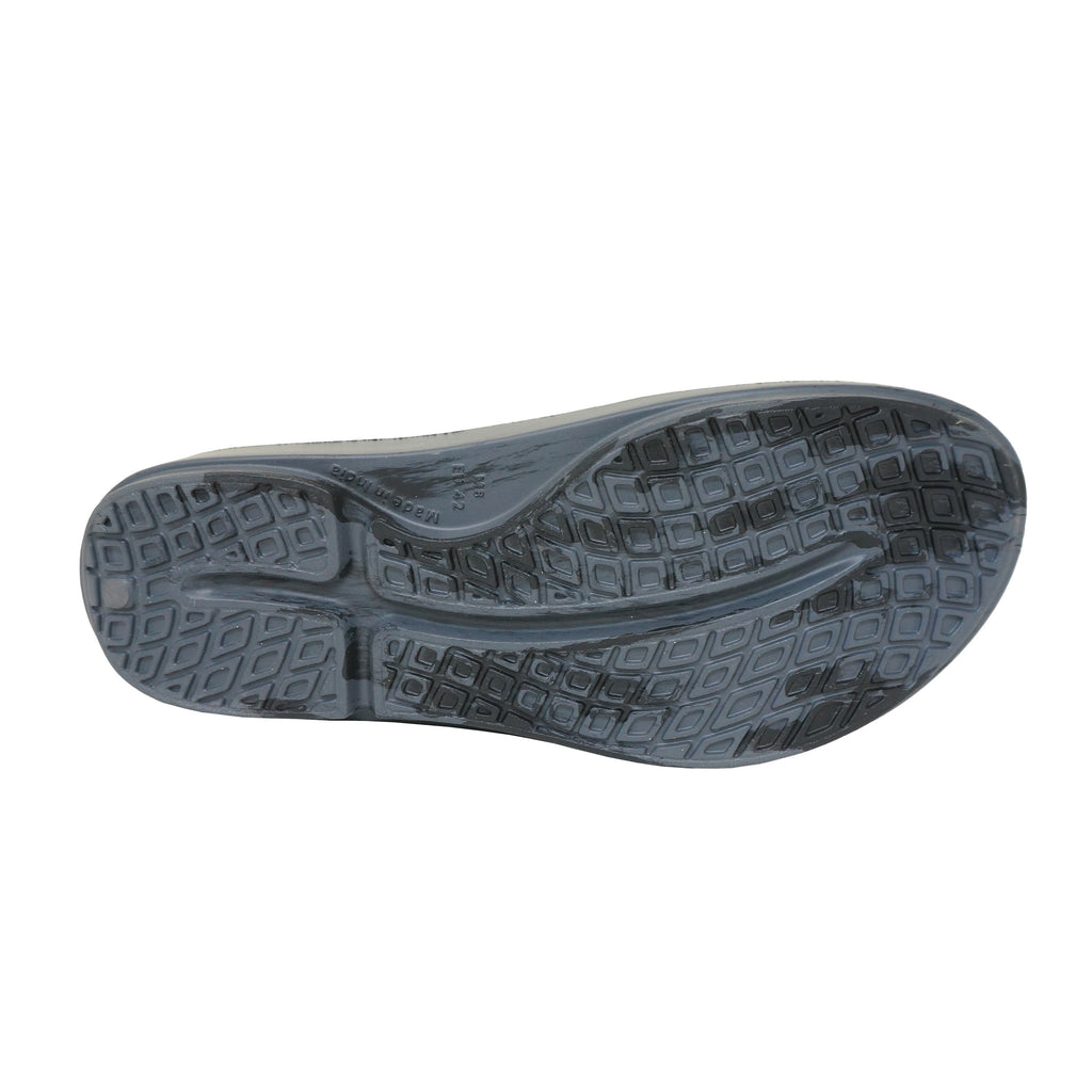 Doubleu V Shape Marble Men Soft Doctor Anti-Skid Slipper Carbone Black