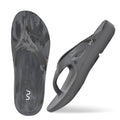 Doubleu V Shape Marble Men Soft Doctor Anti-Skid Slipper Carbone Black