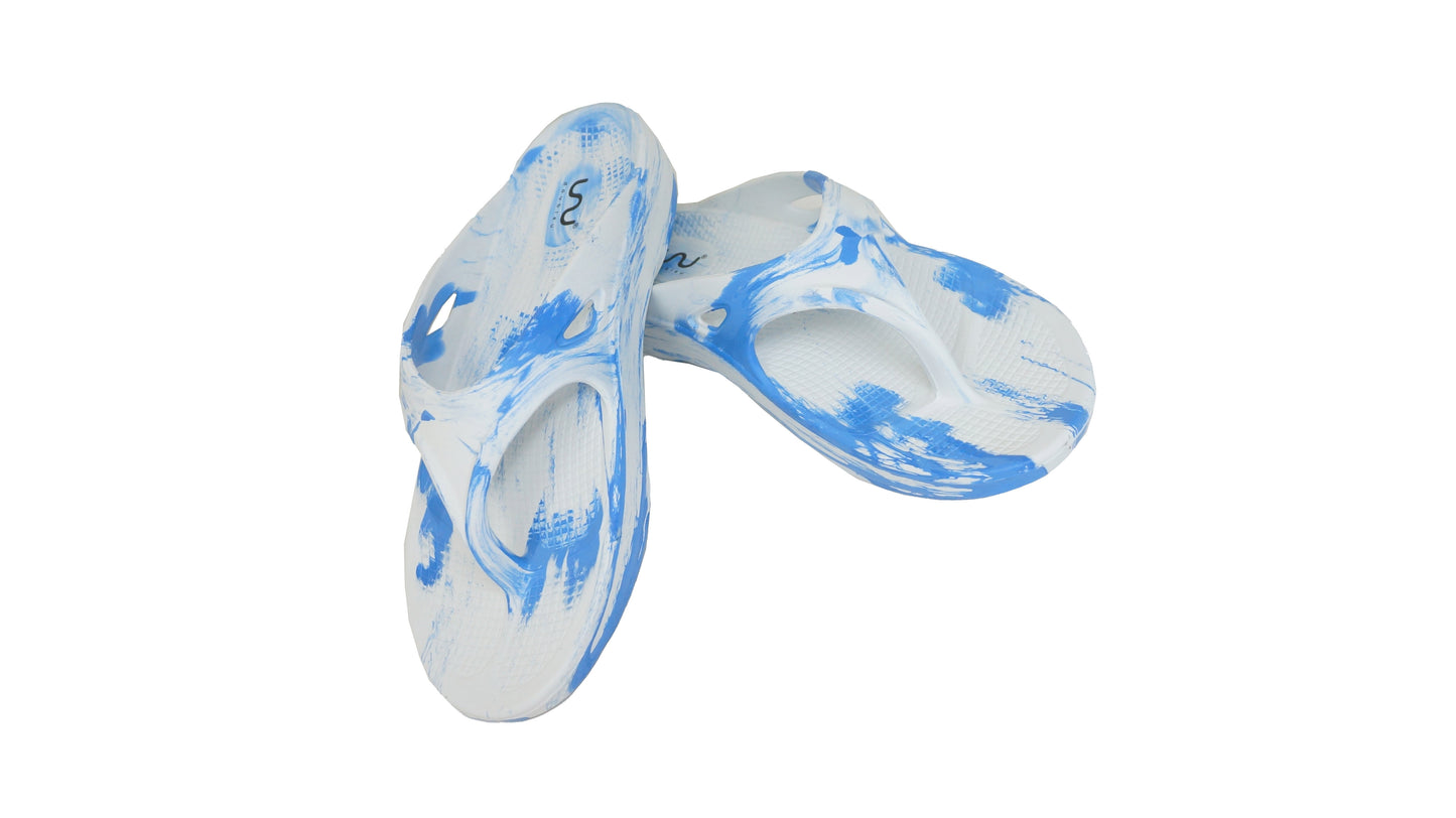 Doubleu V-Shape Women Marble Comfortable & Light Weight Slipper