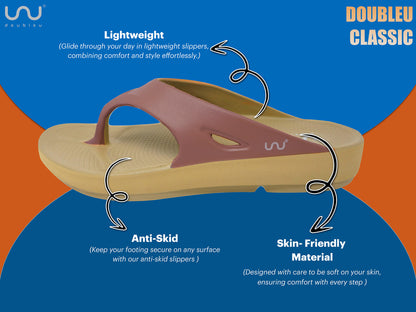 Doubleu Comfort Men  Comfortable & Light Weight  Slipper