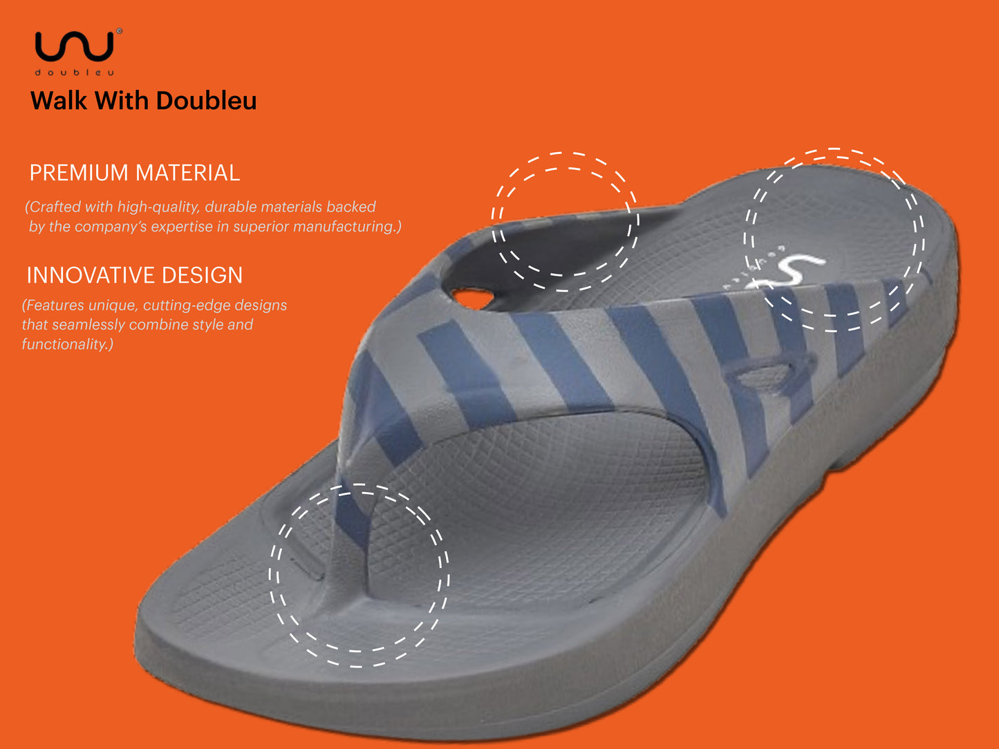 Doubleu Comfort Men Comfortable & Light Weight  Slipper