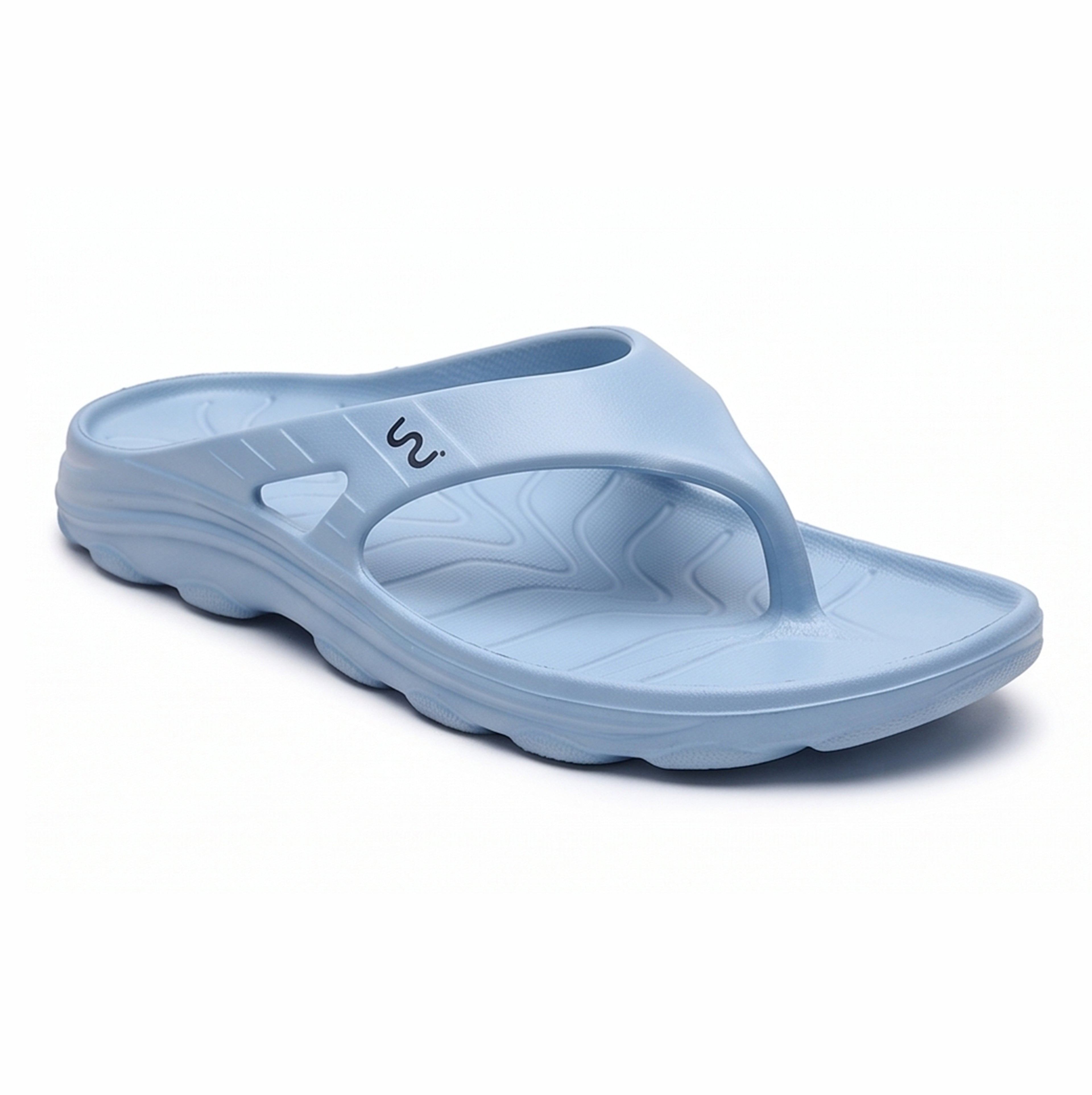 Doubleu Riva Men Comfortable & Light Weight Slipper Azuro Metal