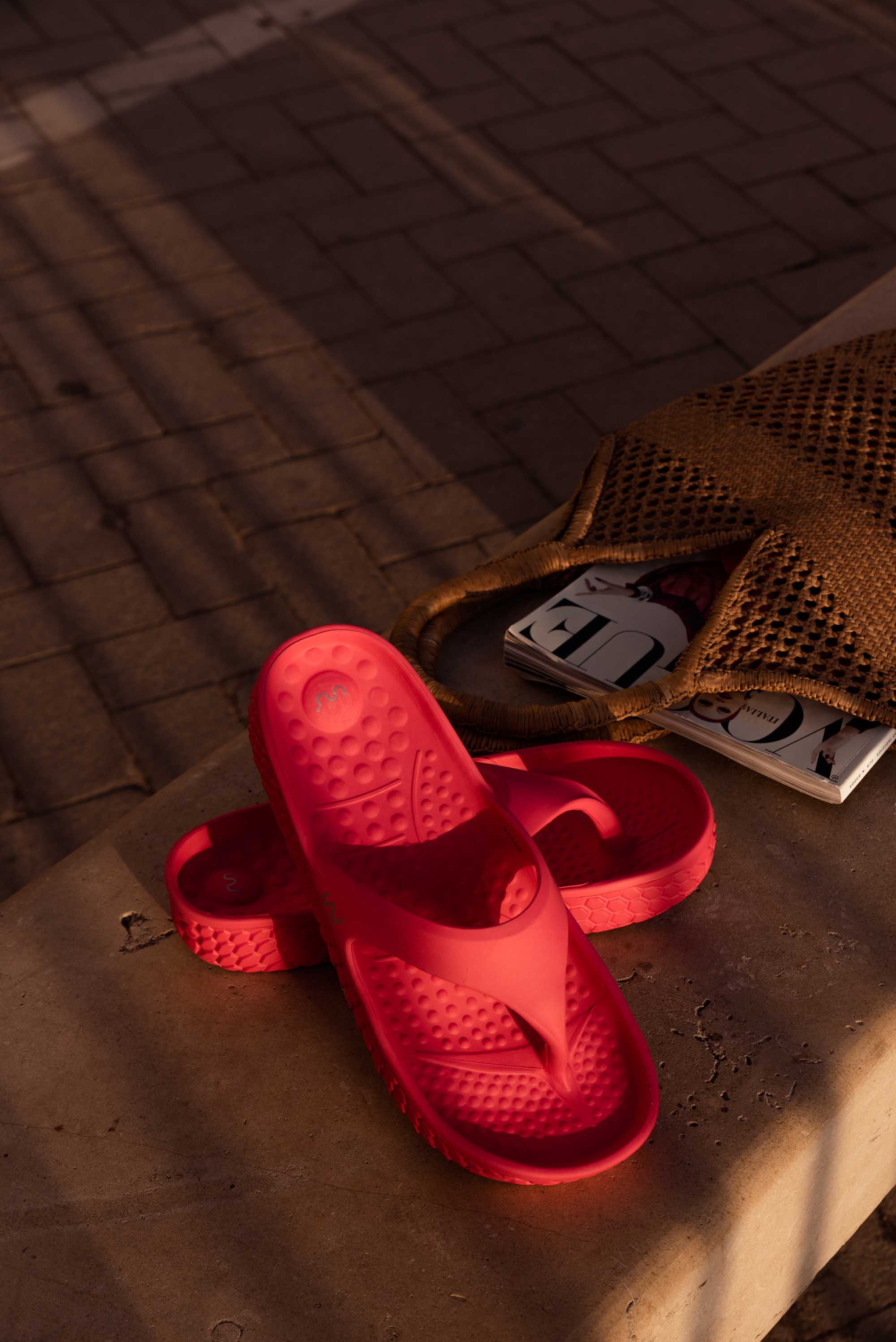 Doubleu Kyoto Women Light Weight Pink Highlight Slipper