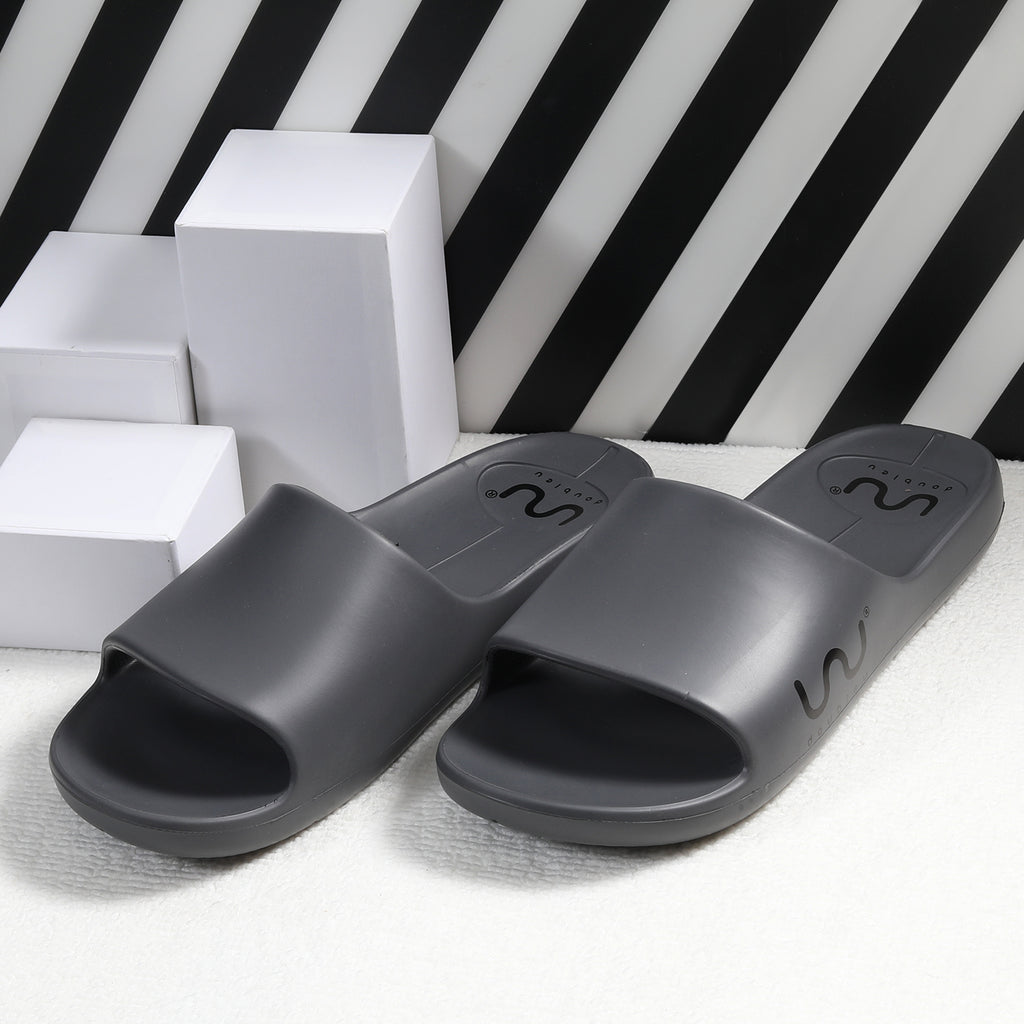 Doubleu Milano Men  Comfortable & Light Weight Piombo Slipper