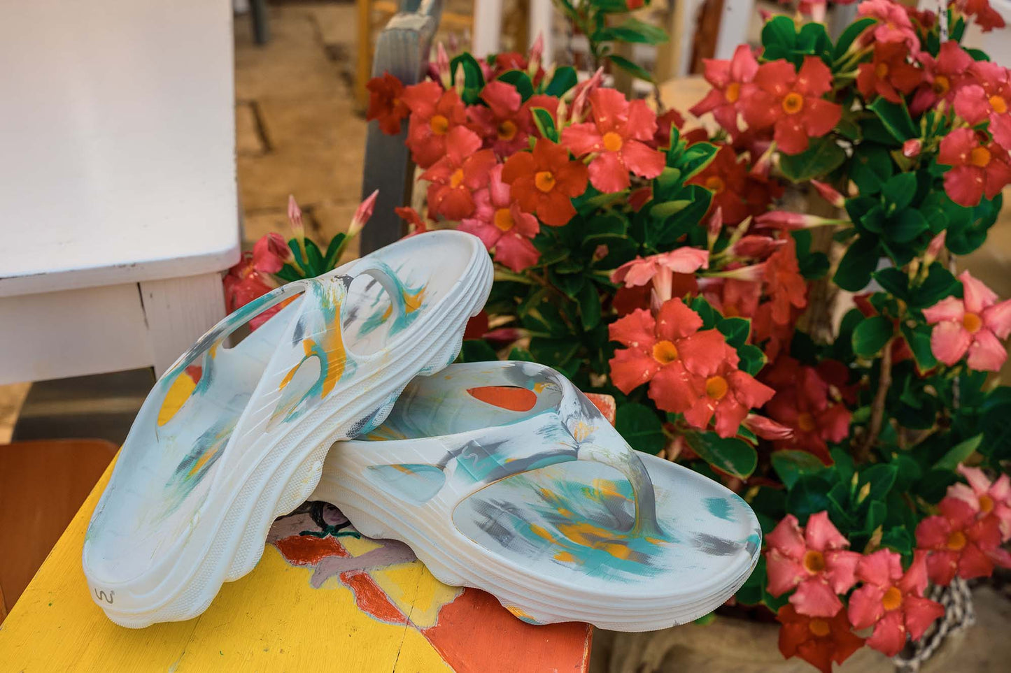 Doubleu Riva Women Marble Comfortable Recovery Footwear