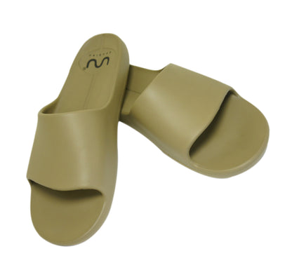 Doubleu Milano Men Comfortable & Light Weight Khakhi Slipper