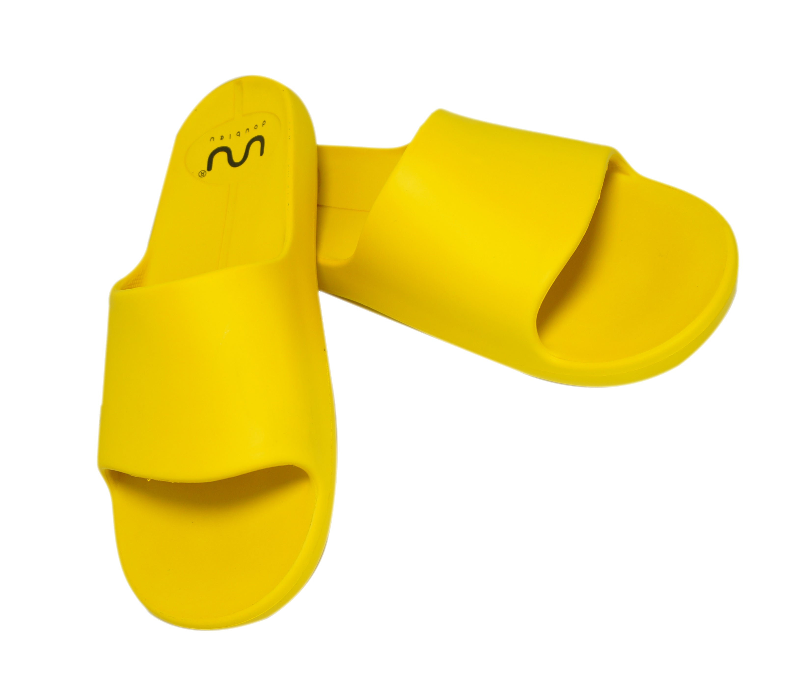 Doubleu Milano Men Comfortable & Light Weight  Yellow  Slipper