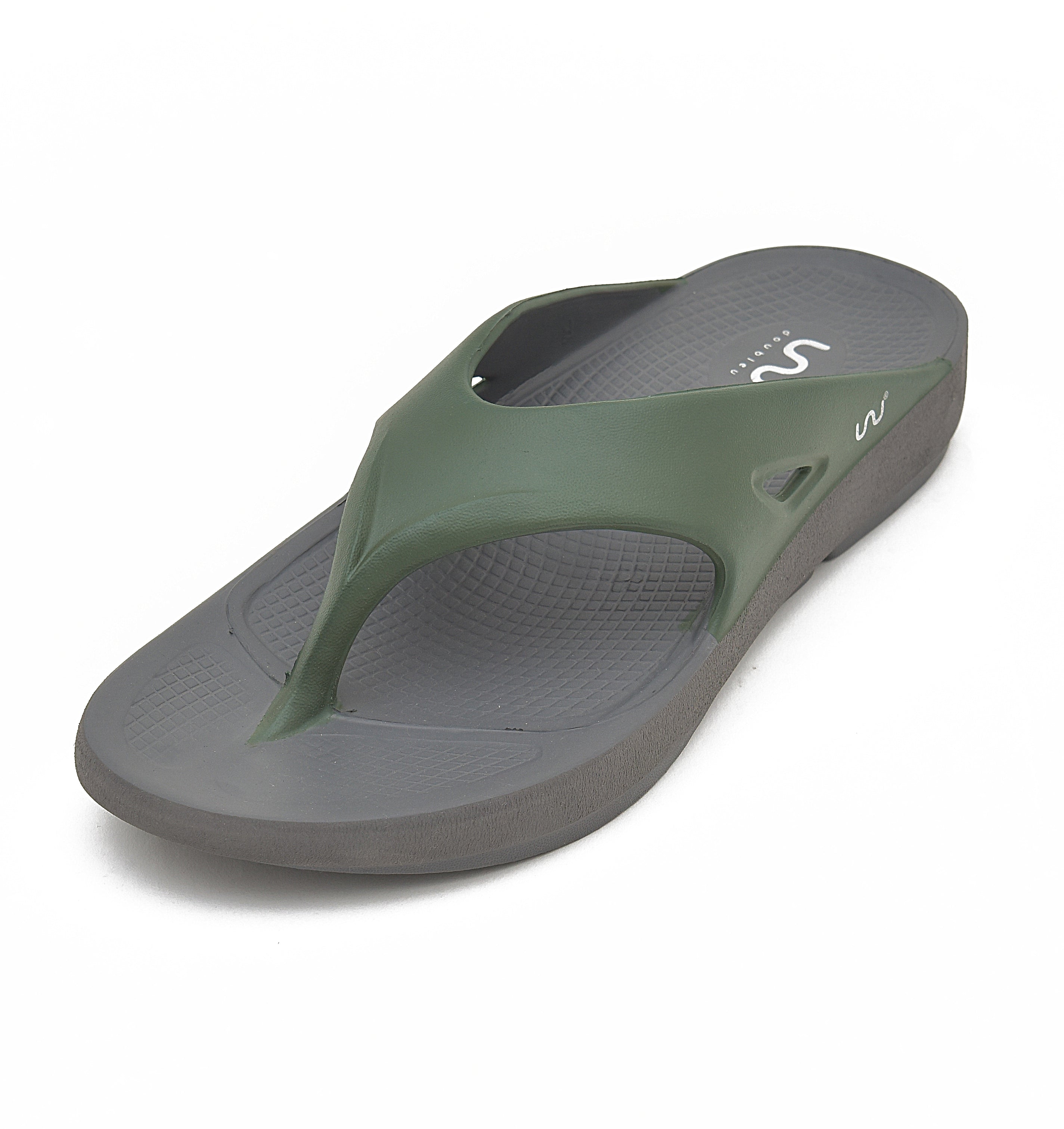 Doubleu Comfort Men Comfortable & Light Weight Slipper Carbon-Military-Green
