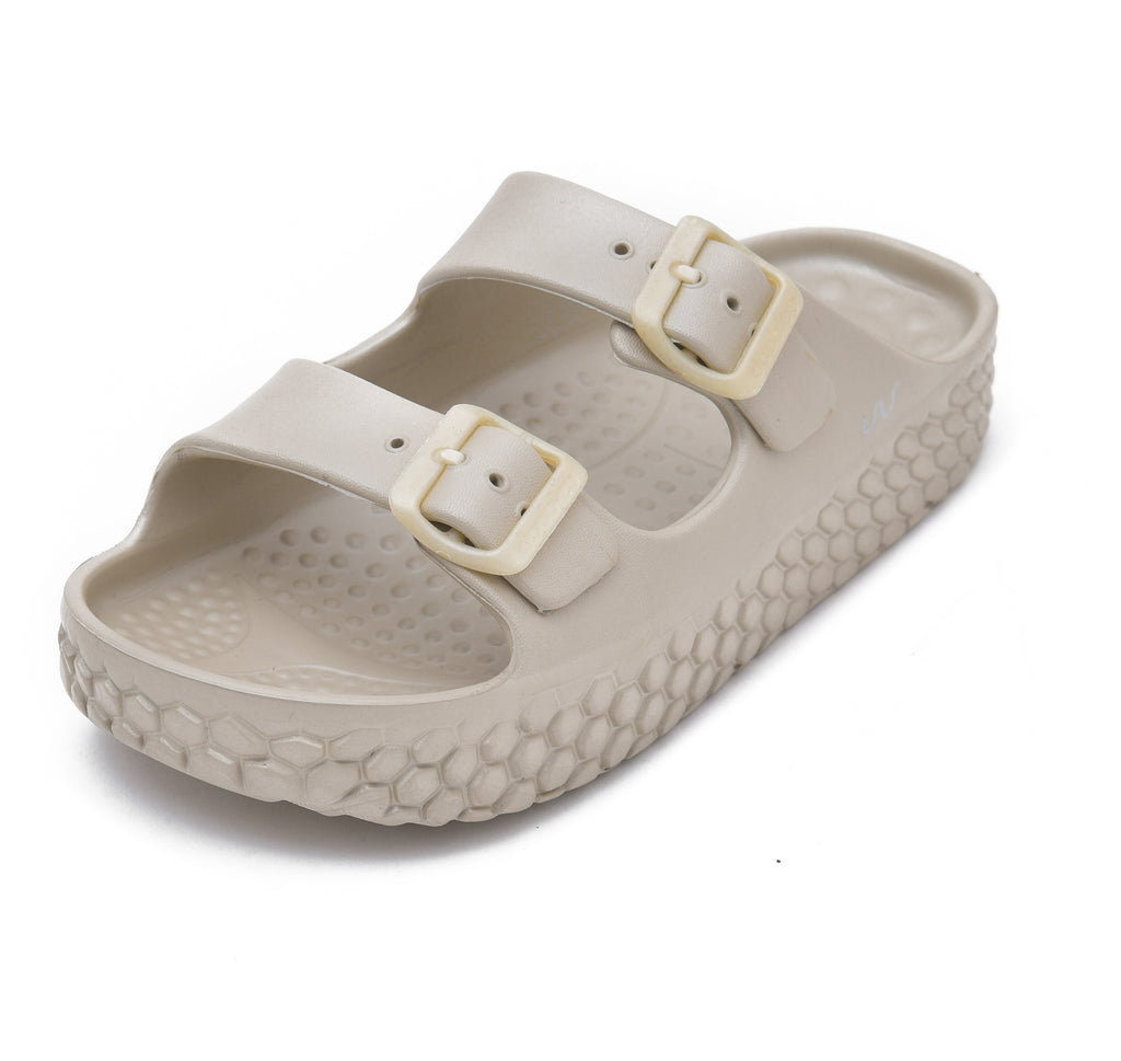 Doubleu Sakura Women Comfortable & Light Weight Slipper Beige