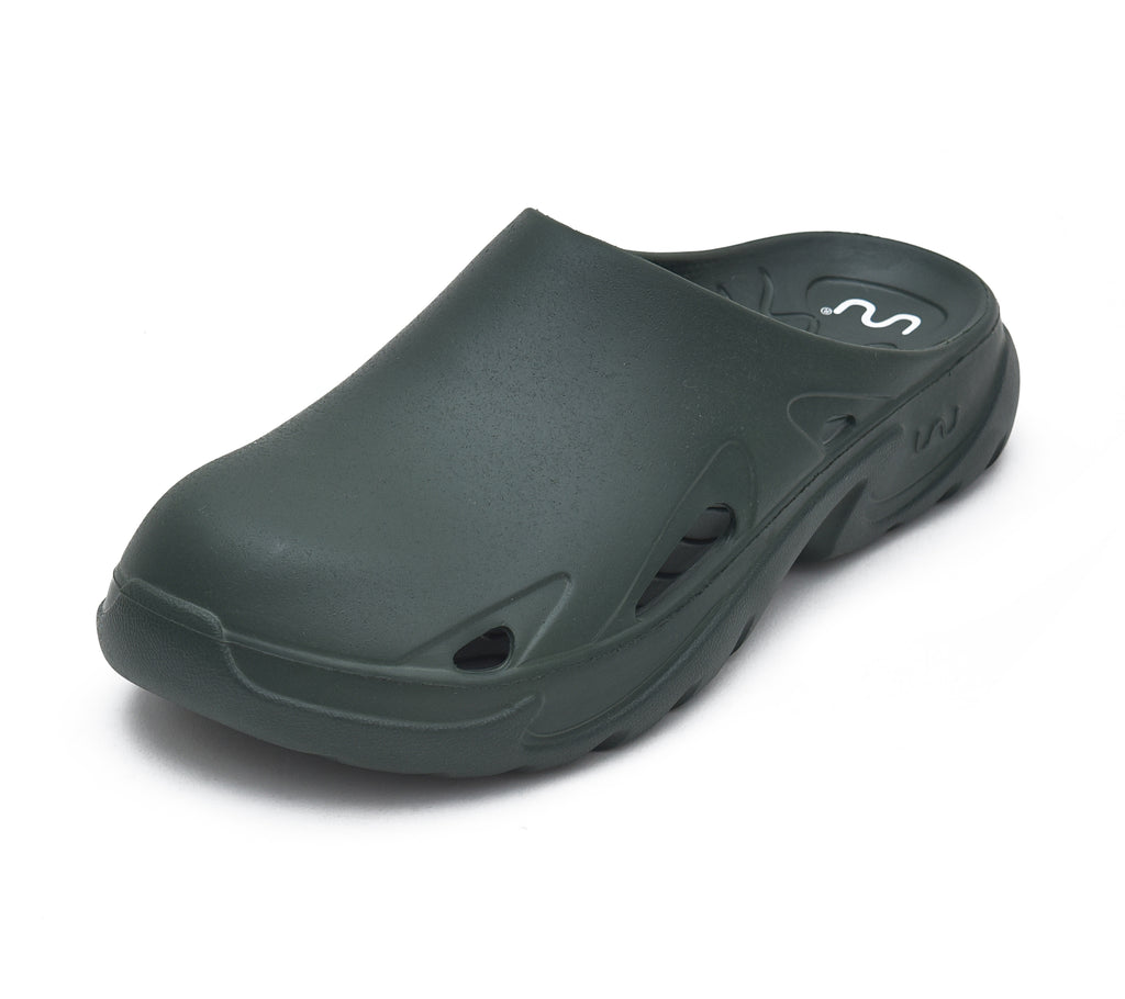 Doubleu Roma Mule for Men Comfortable Recovery Footwear Olive