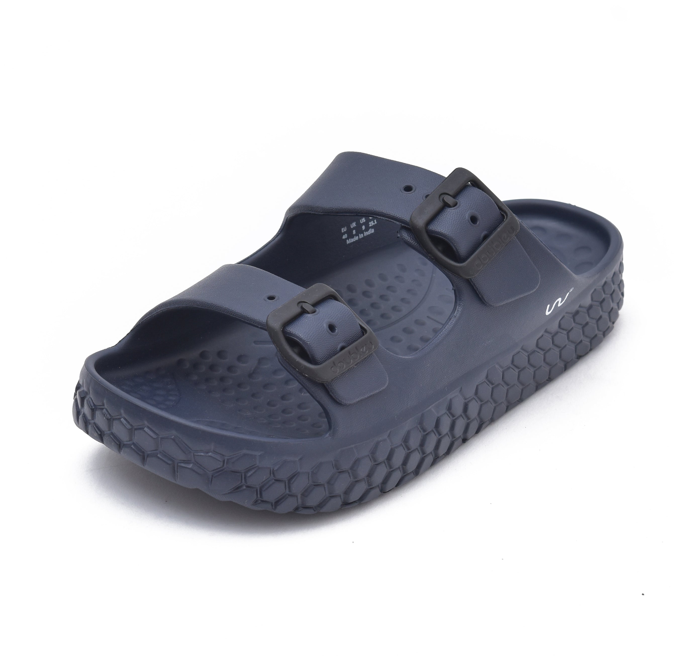 Doubleu Sakura Women Comfortable & Light Weight Slipper Navy-Blue